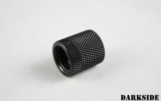 19mm Rotary Spacer Extender Adapter - G1/4 Female/Female- Black