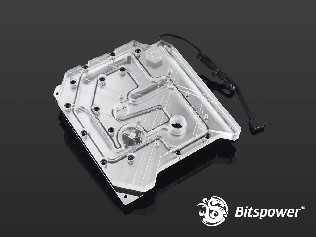 Bitspower Premium MonoBlock ARM10A RGB-Nickel ( ASUS ROG MAXIMUS X APEX) -  DazMode