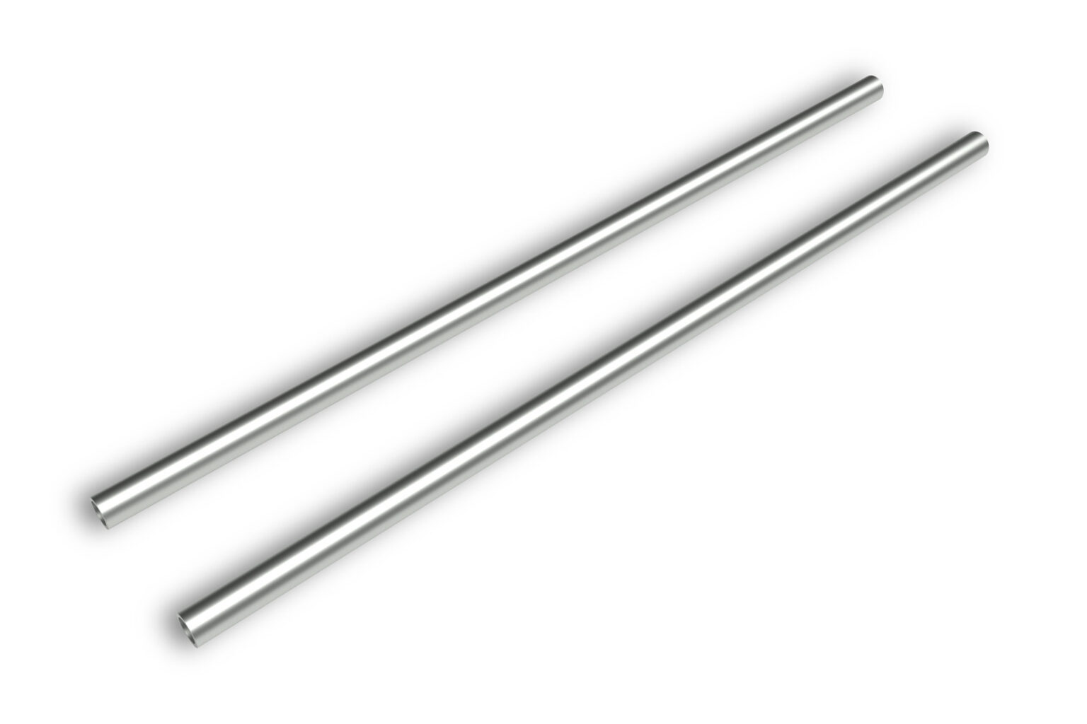 EK-Loop Metal Tube 16mm 0.5m - Satin Titanium (2pcs) - DazMode